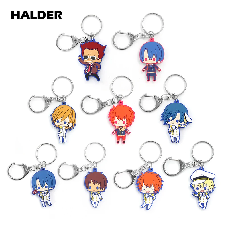 Аниме halder Uta no Prince Sama Aijima Cecil Ittoki Shinomiya Ren цифры кулон мягкий ПВХ Брелоки держатель ключей автомобильные брелоки для сумки