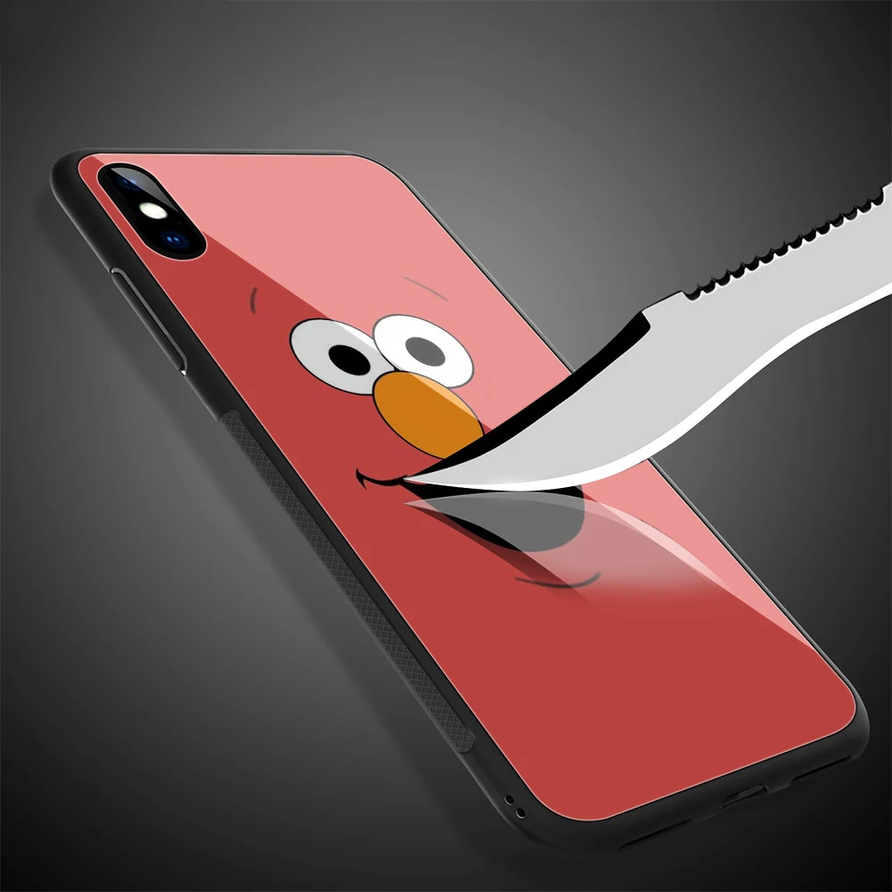 Lavaza Elmo печенье монстр закаленное стекло ТПУ чехол для iPhone XS Max XR X 8 7 6 6S Plus 5 5S SE |