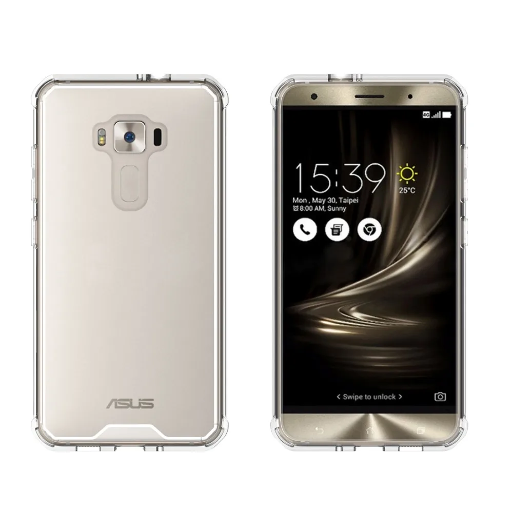 Чехол для телефона для Asus Zenfone 3 ZE552KL акрил+ ТПУ прозрачный армированный защитный чехол