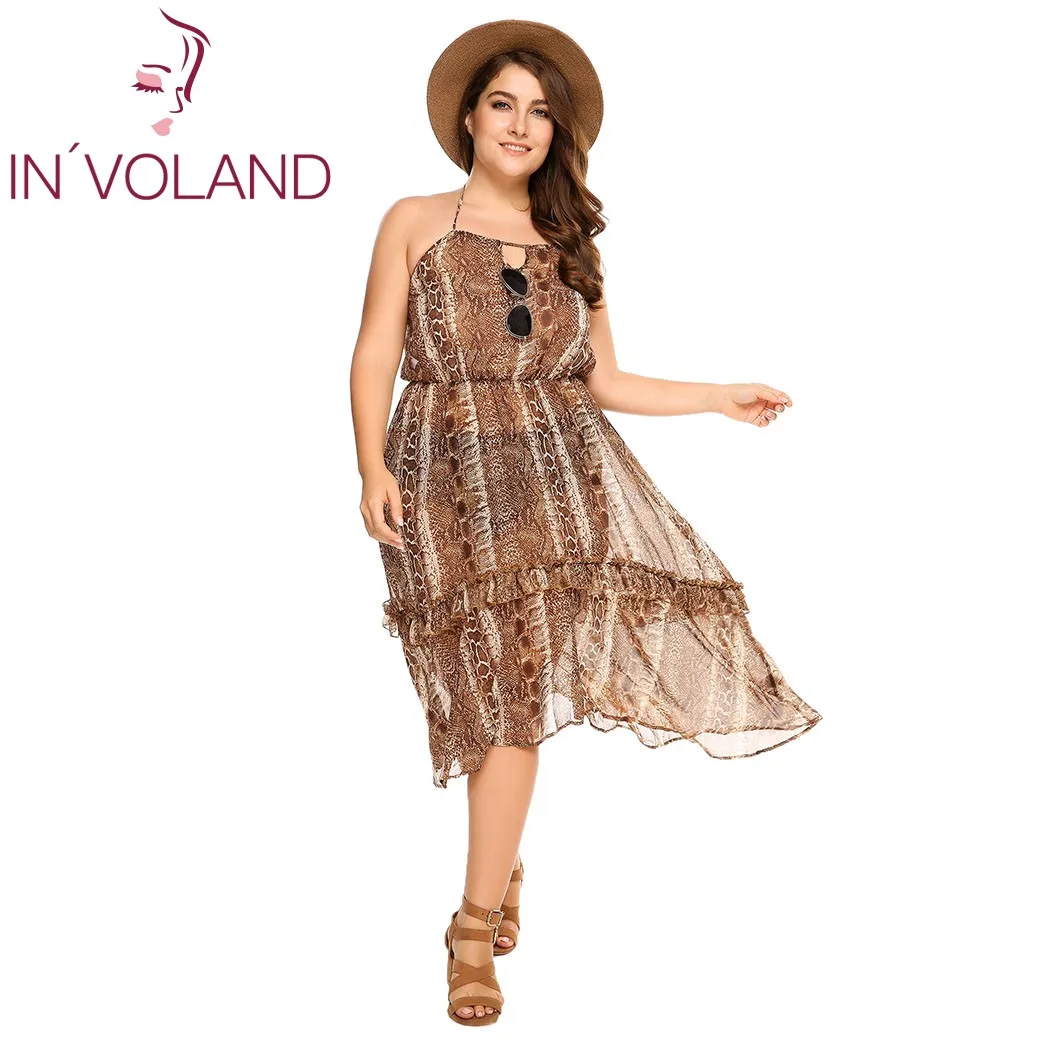 Женское Сетчатое платье IN'VOLAND пляжные Вечерние платья на бретелях спагетти без