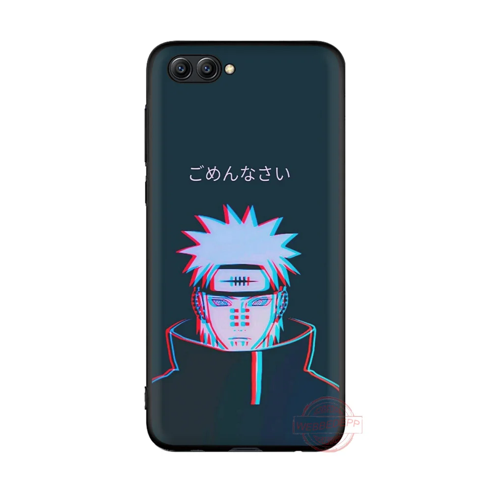 8 WEBBEDEPP героя аниме «Наруто Боль черный ТПУ чехол для телефона для Honor 6A 7A 2 ГБ/3 ГБ Pro 7C 7X 8X 8C 9 10 Note10 для Honor 8 9 10 Lite - Цвет: 8