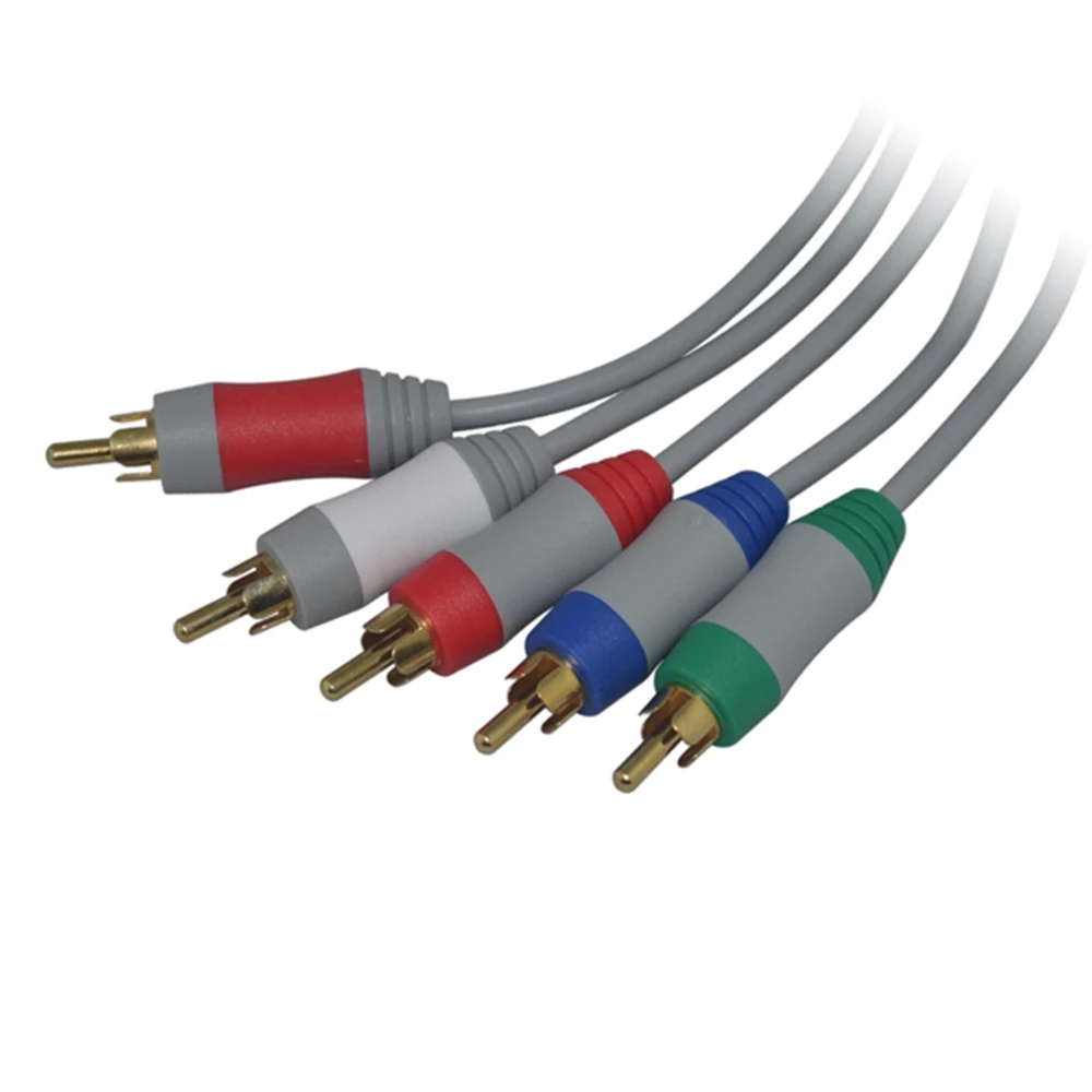 100 шт./партия аудиоадаптер HDTV AV 5RCA для Wii|cord kit|cord cuffscord magazine |