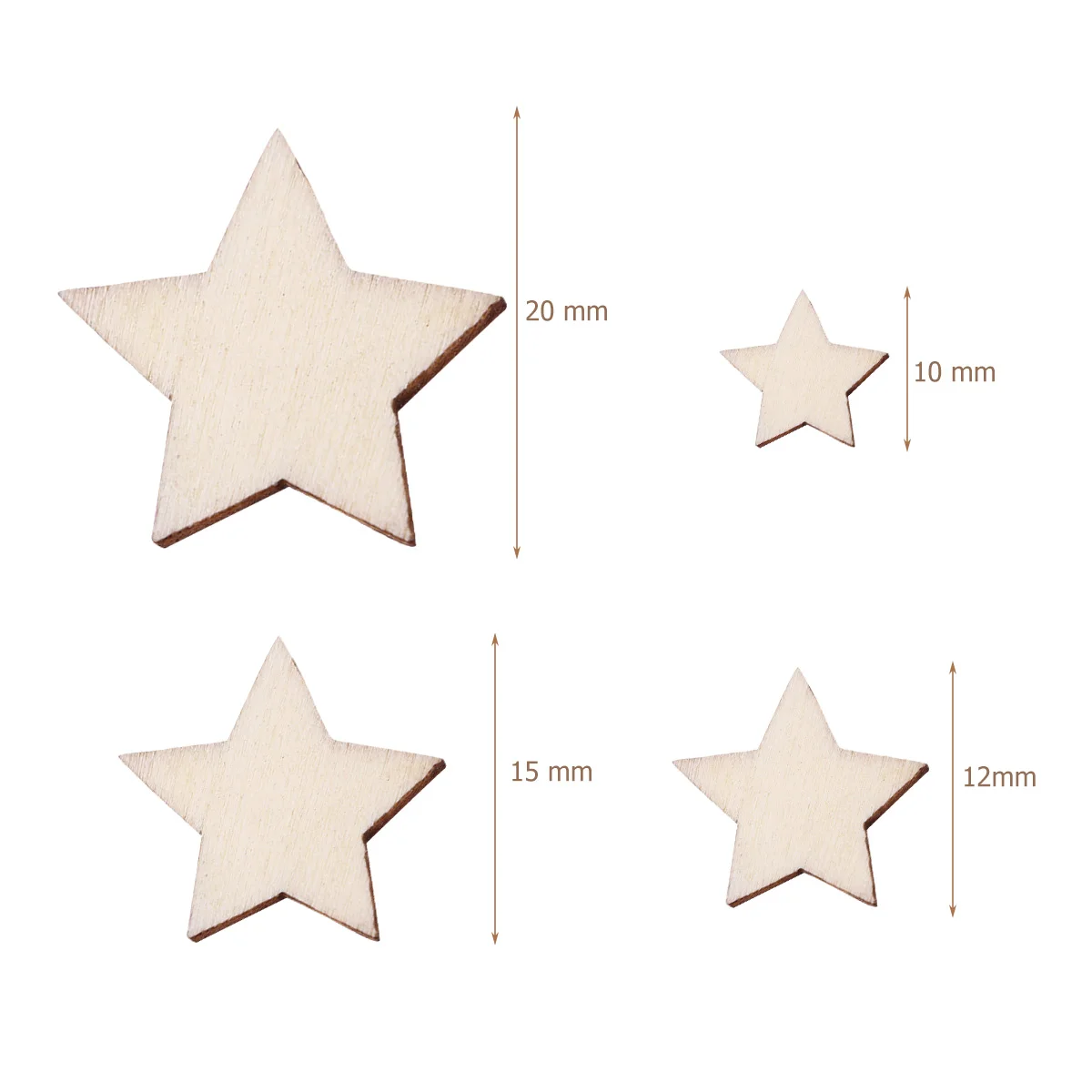 Дерево чип пентаграмма ремесло украшения орнамент сделай сам для DIY Свадебное