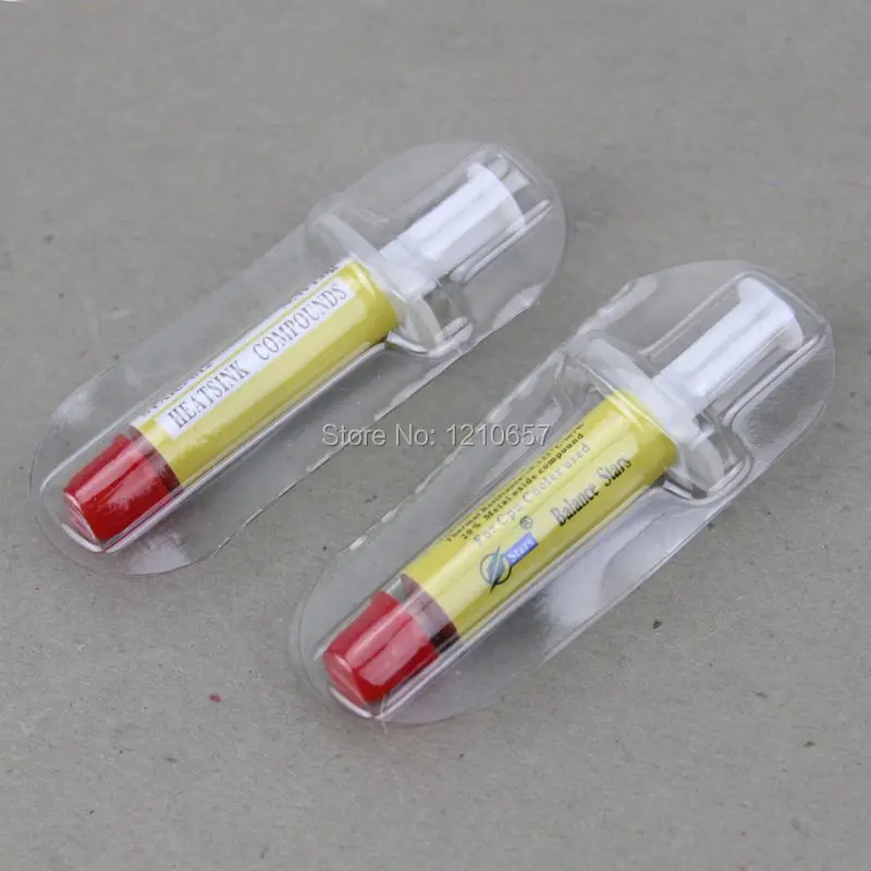 10 шт. в партии Золотая компьютерная CPU vga карта мини Тепловая паста смазка Heaksink