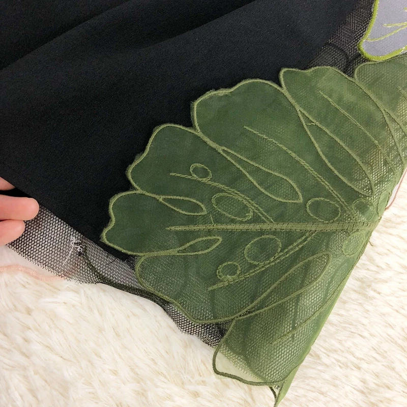 2018 ранняя Летняя мода новая Прозрачная Кружевная трехмерная Цветочная