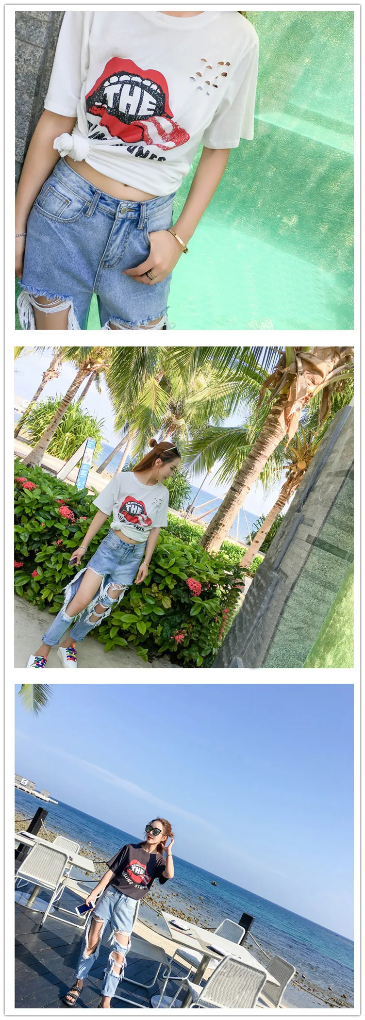 WITHZZ Новое поступление 5XL Рваные джинсы Для женщин свободные тонкие Gloria jeans Для женщин брюки Бриджи комбинезоны Винтаж женские рваные брюки