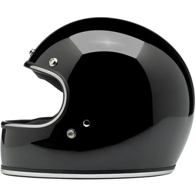 Bright Black AMZ moto rcycle шлем винтажный moto cross шлем casco moto Retrol moto rbike Полный лицевой шлем с точечной сертификацией 5 цветов - Цвет: Bright Black