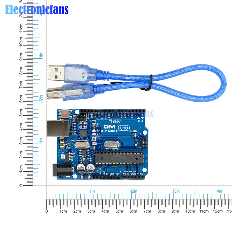 UNO R3 ATmega328P макетная плата CH340G CH340 доска ATMEGA16U2 зуммер микроконтроллер 3,3 V 5 V DC с помощью кабеля USB один