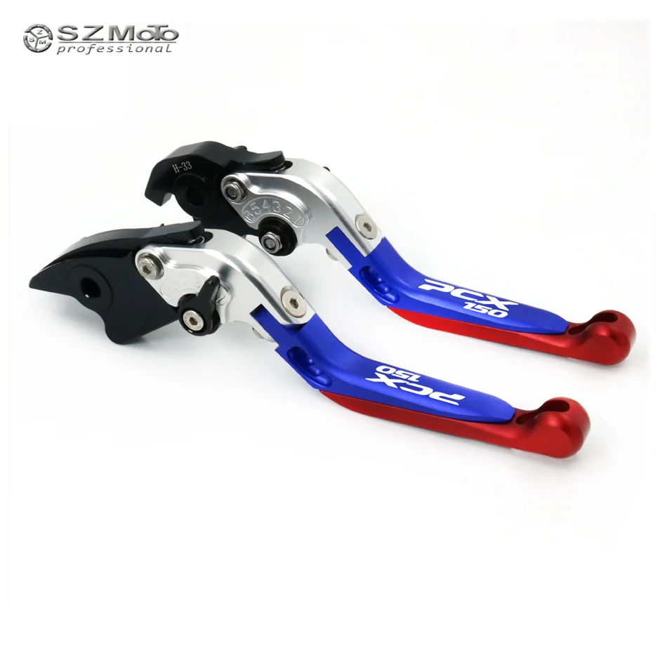 

Алюминиевые Складные Выдвижные регулируемые рычаги тормоза сцепления с логотипом для HONDA PCX150 PCX 150 2013-2018 2014 2015