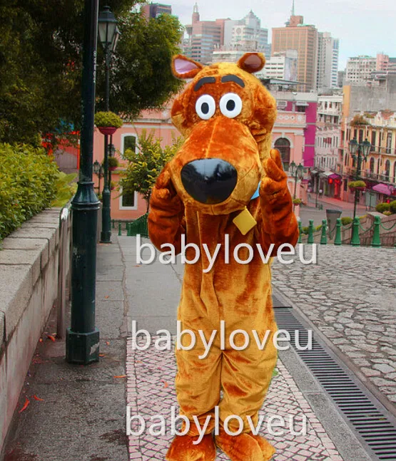 Горячая scooby doo костюм талисмана Скуби-Ду одежда собака бесплатная доставка |