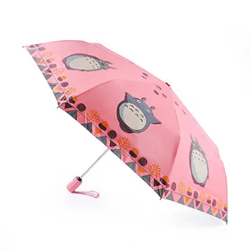 B OUSSIRRO Ghibli Тоторо зонт от солнца и дождя зонтик женский Plegable Sombrillas Paraguas Guarda Chuva Totoro Parapluie - Цвет: B