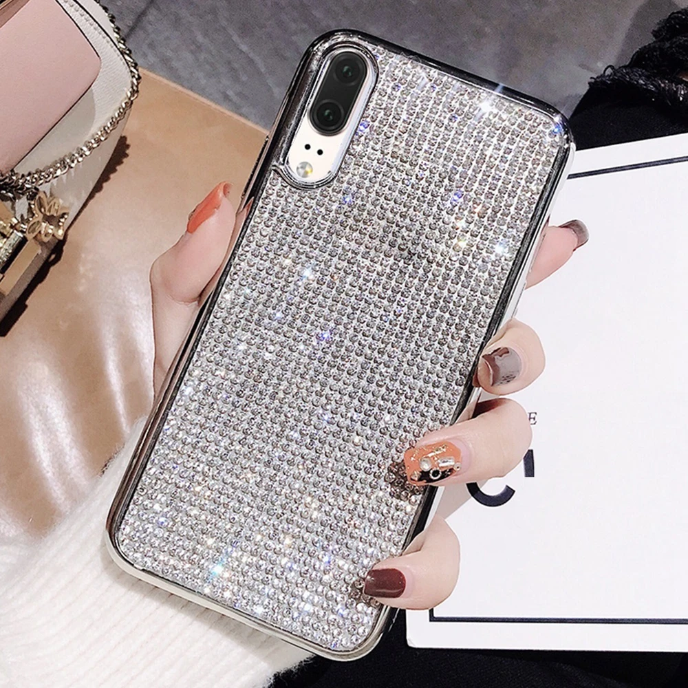 Блестящий чехол для Huawei P20 Mate 20 Pro роскошный блестящий силиконовый мягкий бампер