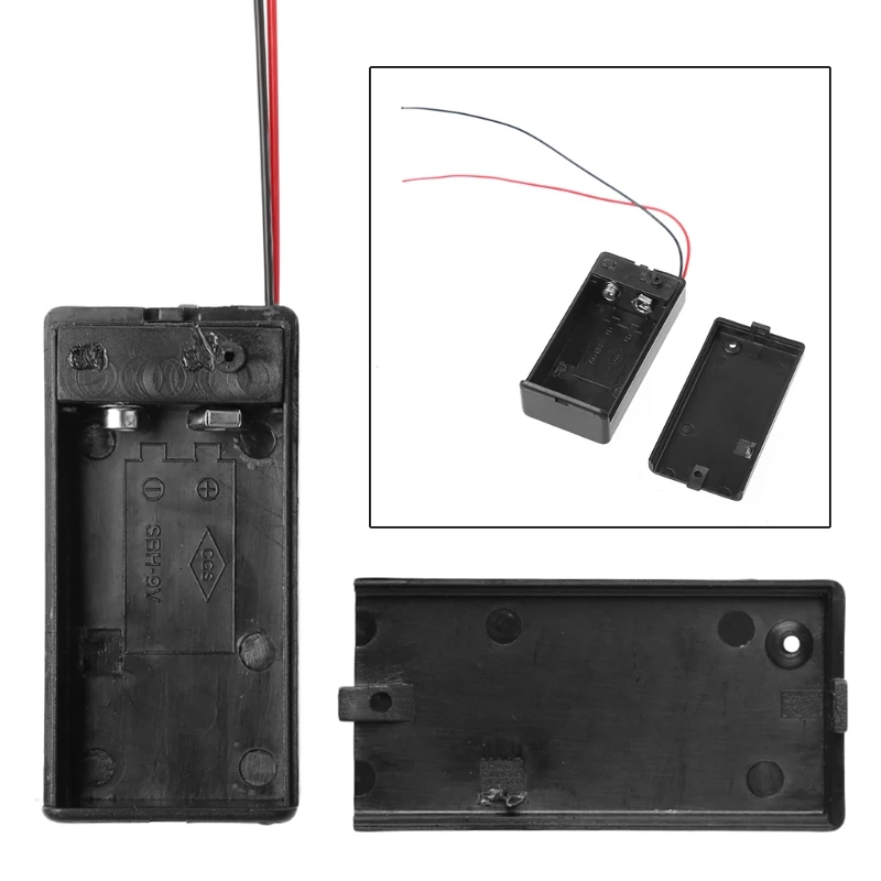 DIY 9V Battery Holder Box Storage Case Container With Cable ON/OFF Toggle Switch |