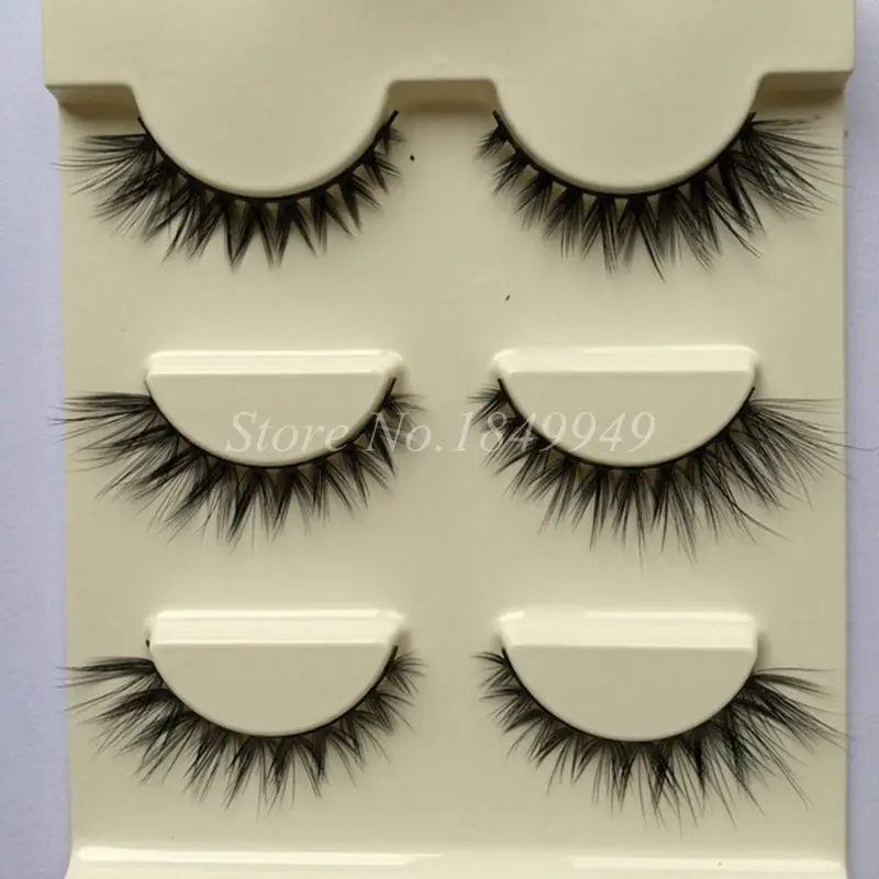 Объемные Накладные ресницы накладные с перекрестными полосками удлиняющие