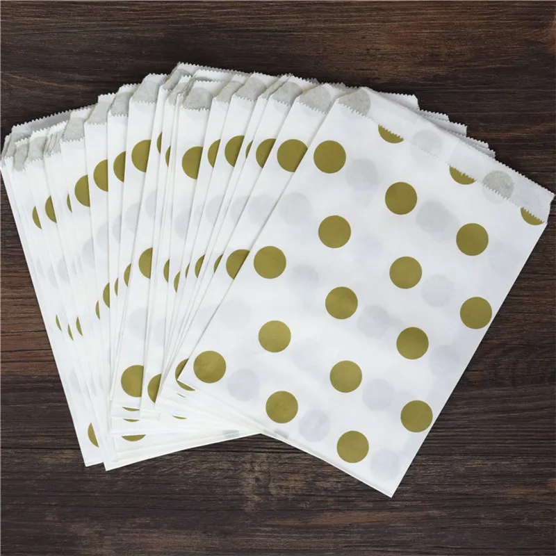 Плоские бумажные пакеты для попкорна 5 х7 дюймов с шевроном серебристые