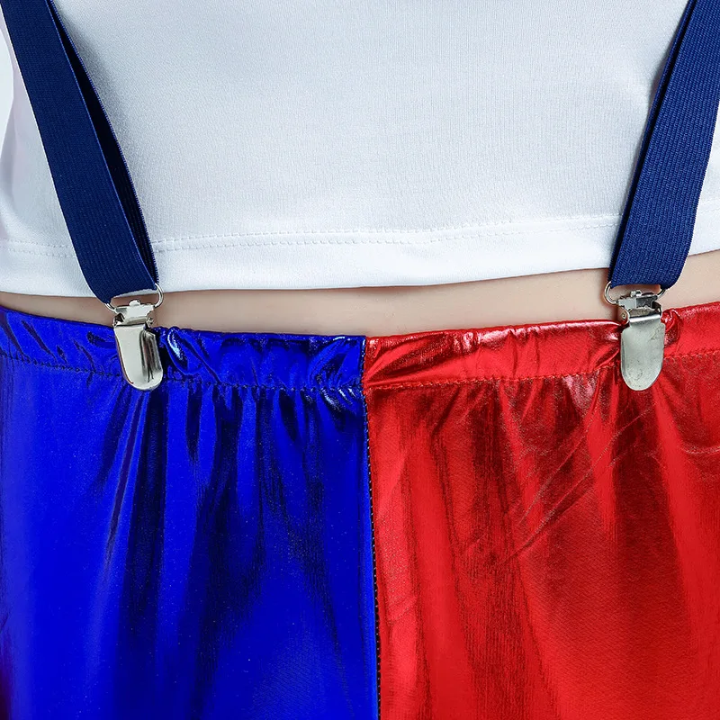 Костюм Харли Куинн женский сексуальный аниме косплей рубашка подтяжки брюки