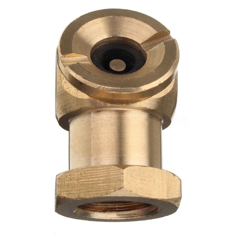 Латунный 1/4 &quotNPT соединитель клапана для накачивания шин CO2 портативный Presta Schrader
