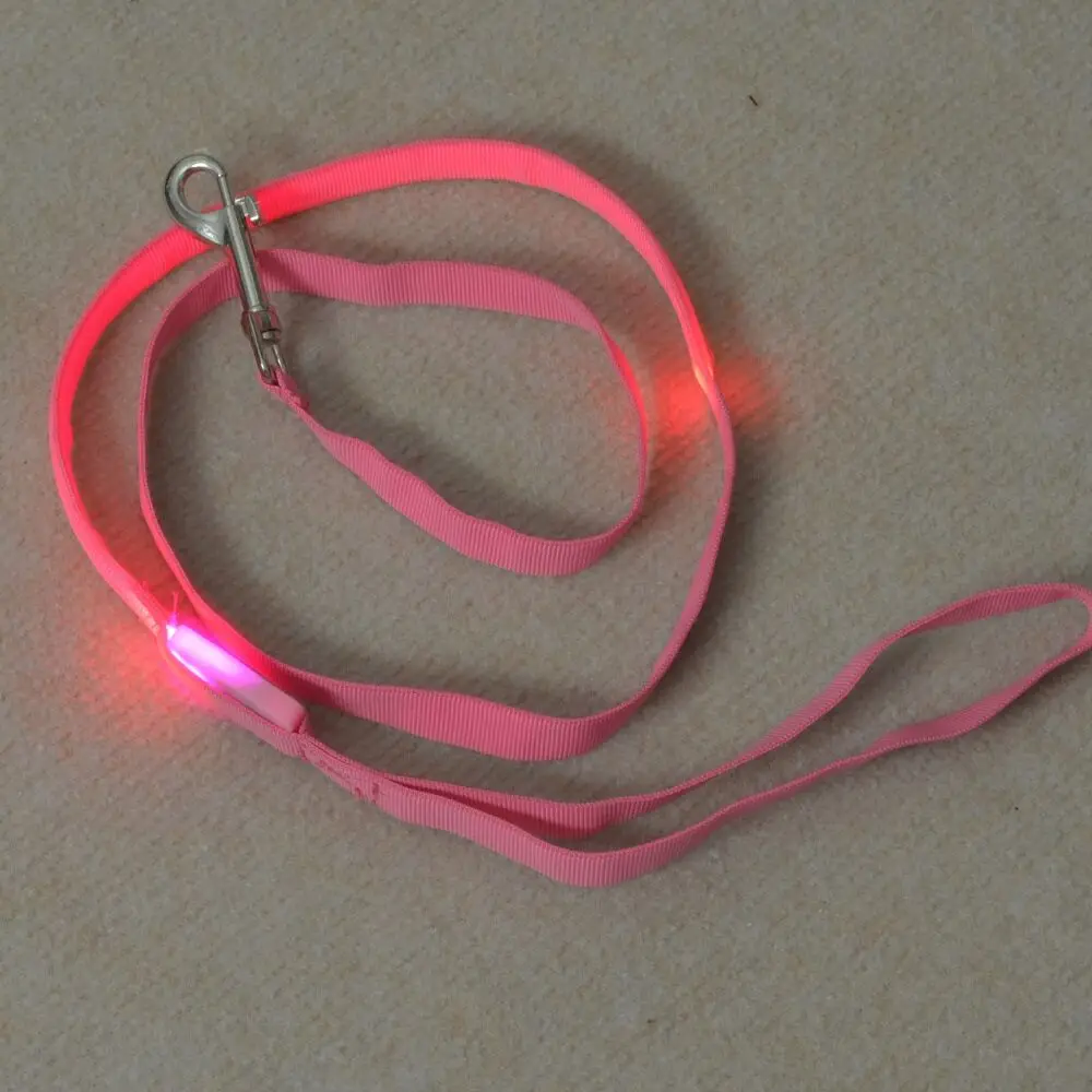 FD43 1 5 см ширина поводки для питомцев собак/w led свет собаки тянуть ремень маленьких
