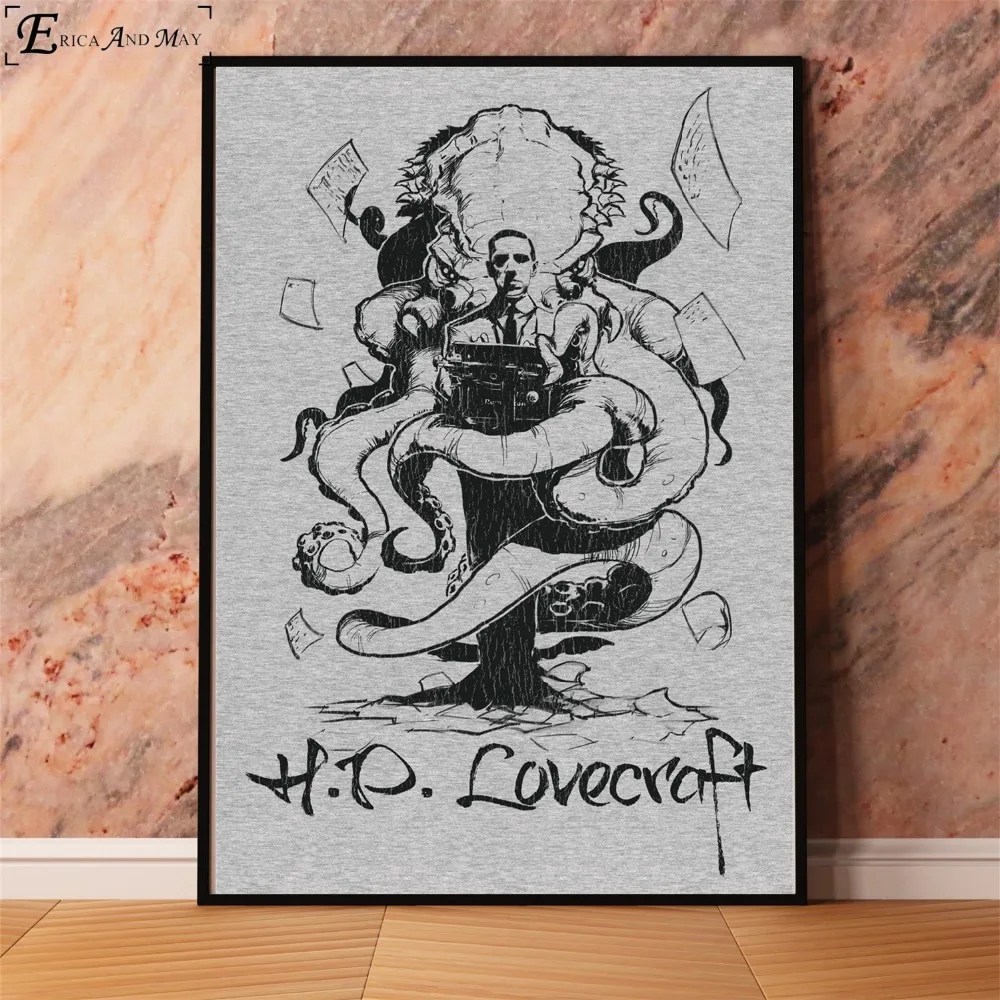Lovecraft горизонтальная плакаты портреты и принты настенное искусство декоративная