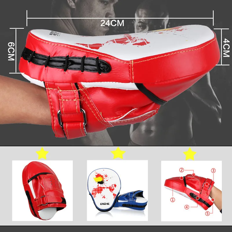 

High Quality Boxing Training Punching Bag Mitts MMA Gloves Hand Targets Protector Muay Thai Martial Art Focus Pad Taekwondo