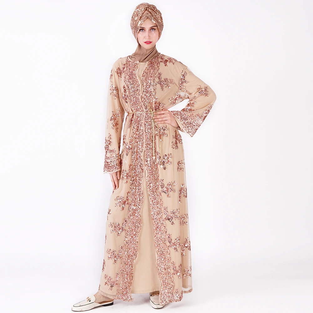 Мусульманское платье Abaya мусульманская одежда для женщин Малайзия Jilbab Djellaba