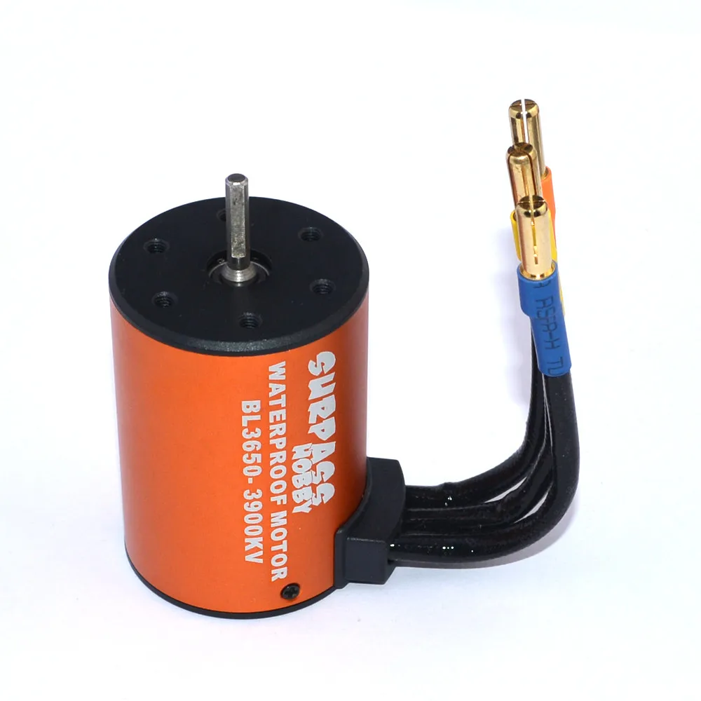 Surpass хобби водонепроницаемый 3650 3900KV бесщеточный ру автомобиль мотор с 60A набор ESC
