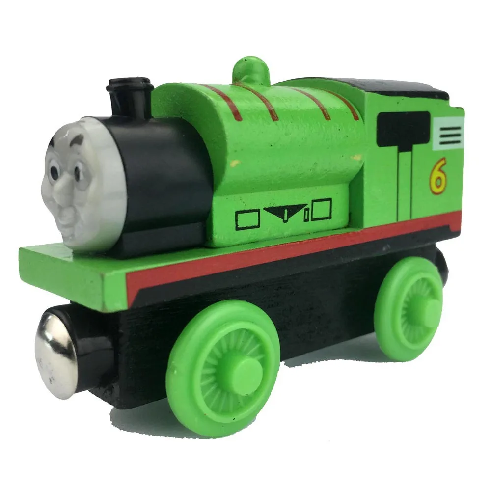 Skarloey Аниме Деревянные Магнитные Детям Игрушки Автомобили Паровозик