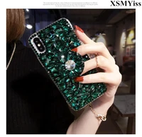 phone case luxury bling crystal diamonds 3d stones stand soft back cover for huawei honor 8 9 10 20 lite 7x 8x v10 v20 nova3 4 5