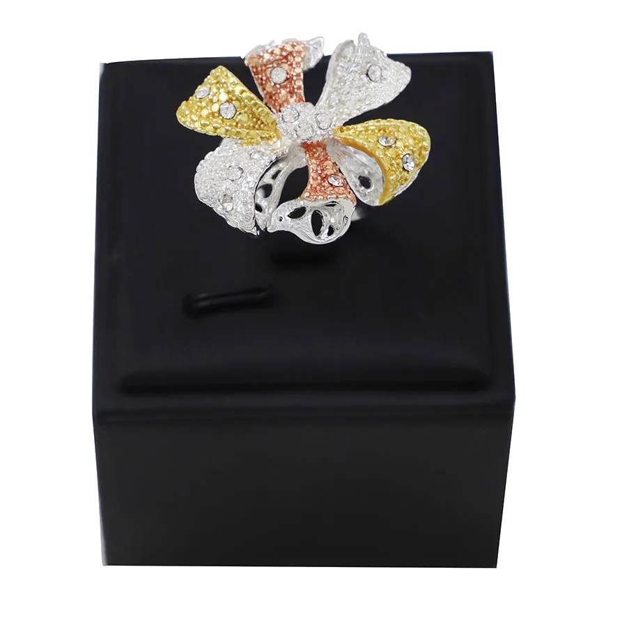 TSROUND три тона с бантом набор украшений для женщин Дубай нормальный Циркон в