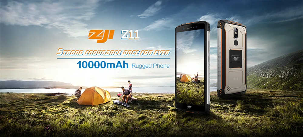 HOMTOM зоджи Z11 IP68 Водонепроницаемый мобильный телефон 4 ГБ 64 ГБ 10000 мАч 5,9" 18:9 MTK6750T Octa Core с распознаванием лица 4G Android 8,1 телефон