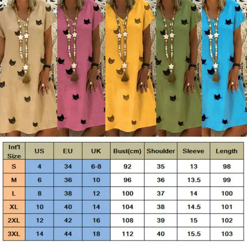 Платье женское повседневное с коротким рукавом | Женская одежда