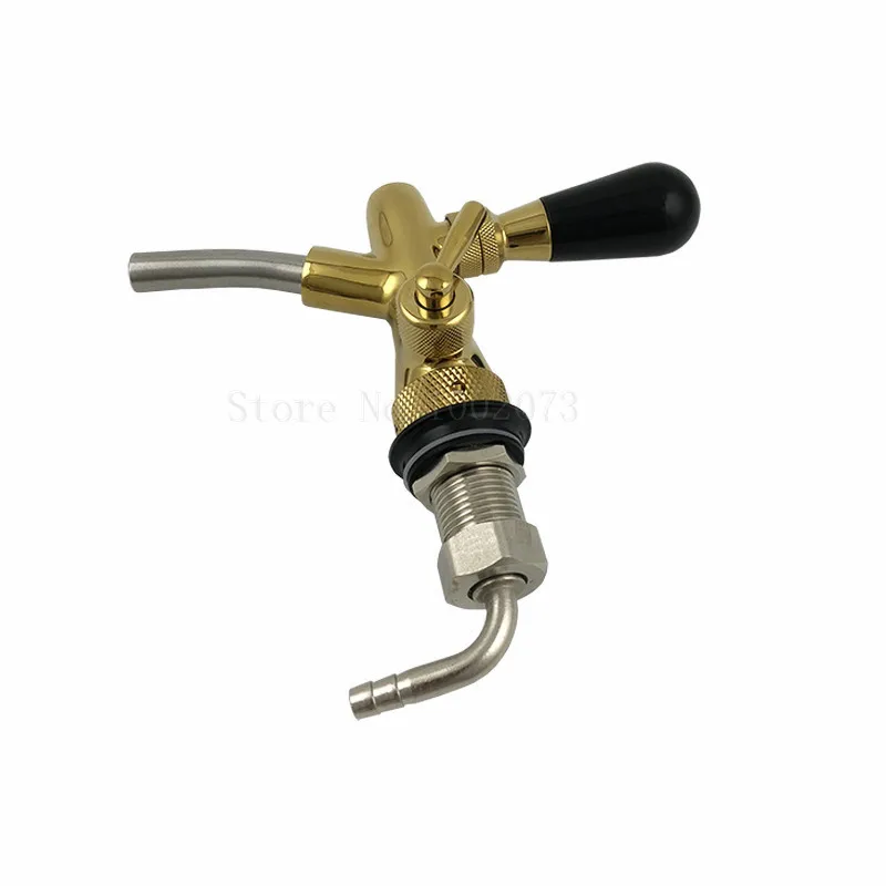 Регулируемый кран для домашнего пивоварения с позолоченным Kegerator носиком | Дом и