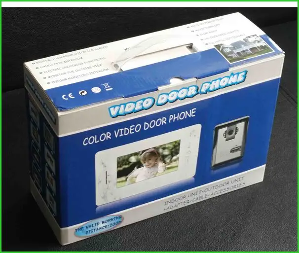 Бесплатная доставка 7''TFT цвет проводной видео-телефон двери интерком дверной