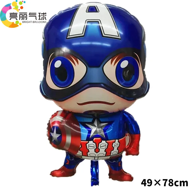 see chart Герои компьютерной игры Avengers Alliance супергероя шары Капитан Америка Супер Герои надувной мяч Фольга шарики, День подарков будущей матери с днем рождения - Цвет: see chart