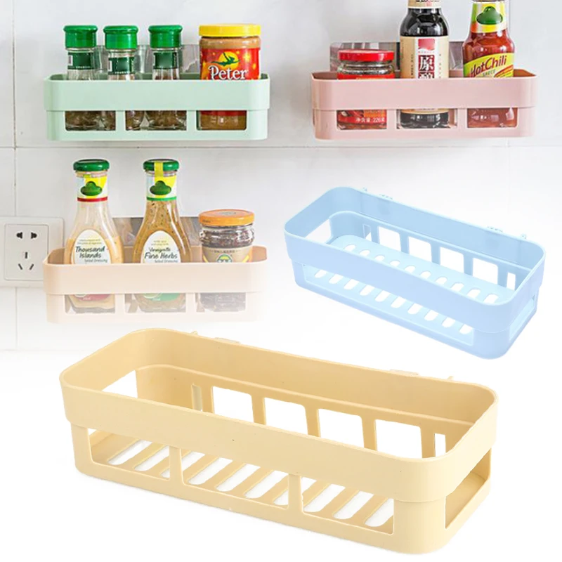Ванная комната стеллаж для хранения товара Полка многоцелевой пластик домохозяйка сильная паста Слива