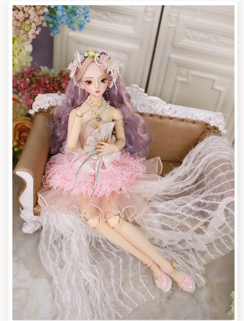 1/3 BJD Blyth кукла механическое уплотнение тела с макияжем, в том числе волосы, глаза, одежда 62 см высота девочки ледник