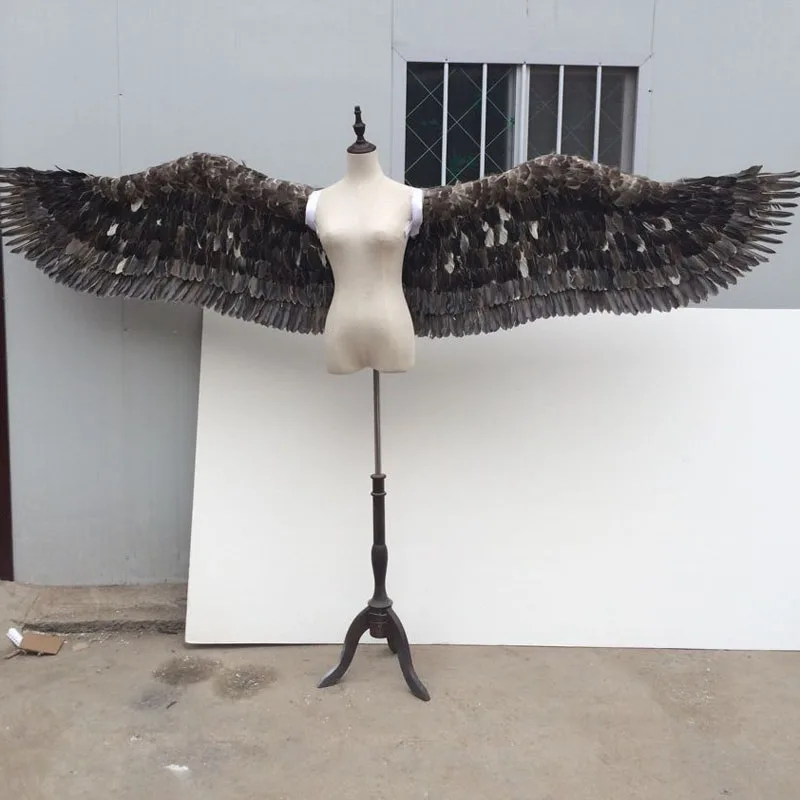 Новинка 2017 черные стильные реквизиты в виде крыльев Ангела для подиума окон