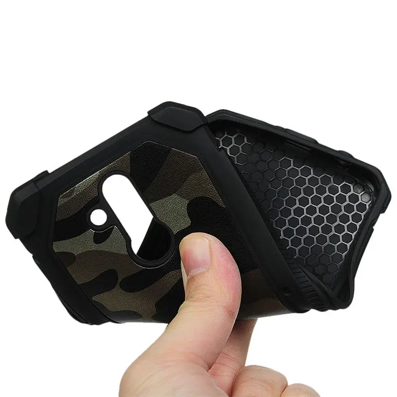 Anti-Shock Camo Green Case For Huawei Mate 20 Lite/P20 Lite PC Edge Soft TPU Hybrid Defender Coque |