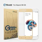 Nicotd 2.5D Полноразмерное закаленное стекло, для Xiaomi Mi A1 5X мобильный телефон, 5,5 дюйма, Противоударная прочная безопасная защита экрана, пленка