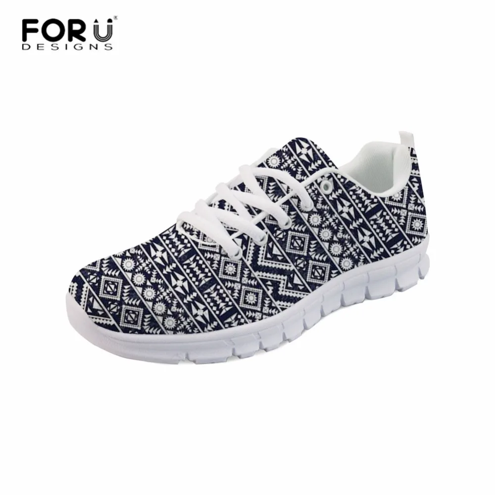 FORUDESIGNS/женские удобные кроссовки в африканском стиле с принтом легкая дышащая