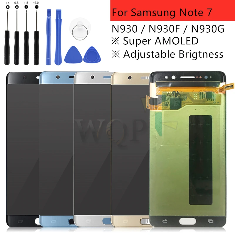 Super AMOLED для samsung Note Fan Edition FE Note 7 N930F N935F ЖК-дисплей сенсорный экран дигитайзер в сборе для samsung Note7 LC