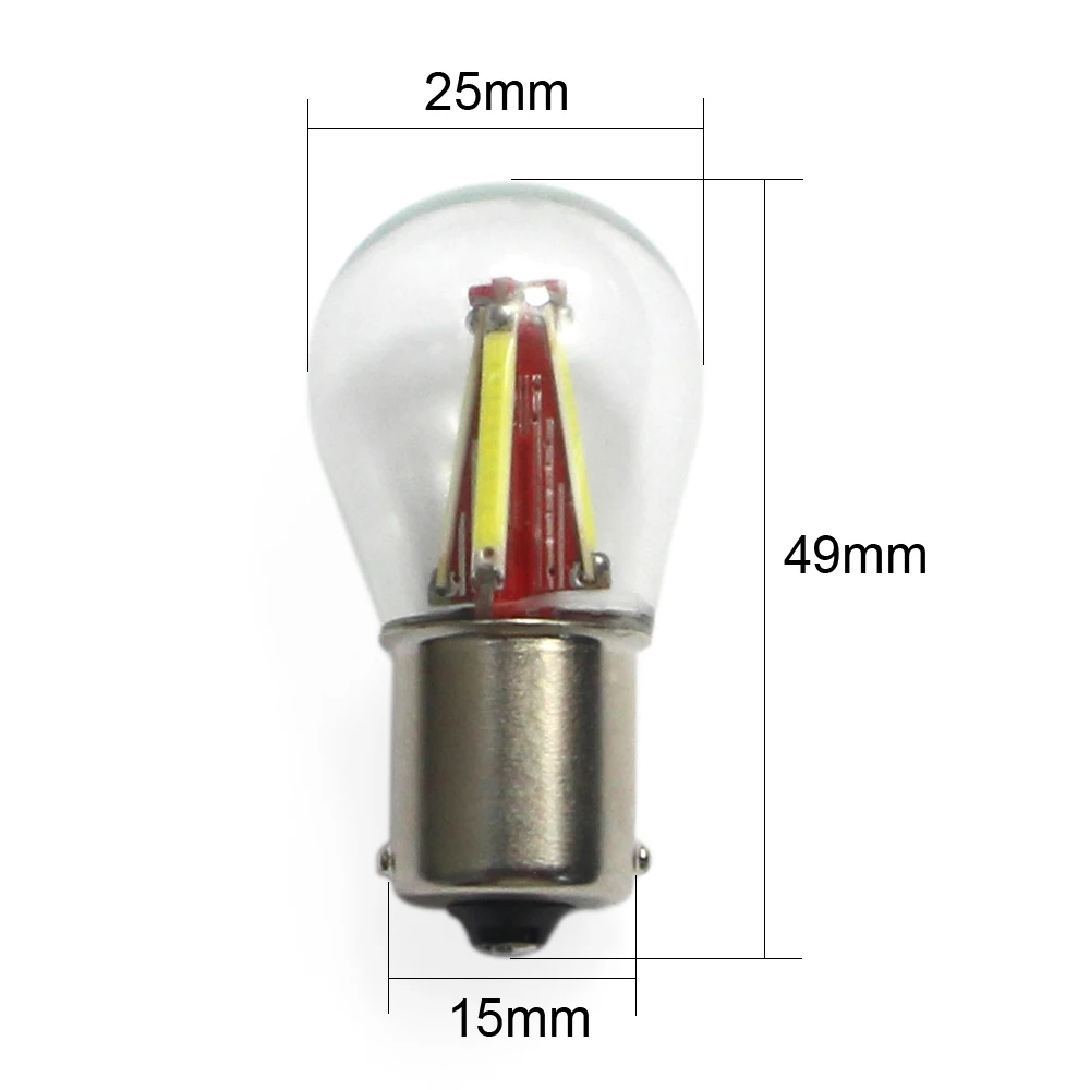 KEIN 2 шт. P21W BAU15S светодиодный автомобильные лампы 1156 ba15s 7506 1157 bay15d P21/5W PY21W S25 красные