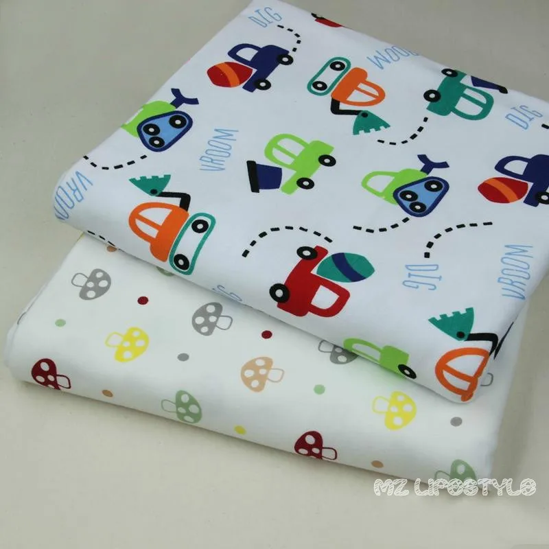 50*170 см printed100% хлопок, Джерси, трикотажное полотно эластичный Детские Постельные принадлежности хлопчатобумажная ткань для поделок детские пижамы хлопок quliting ткань