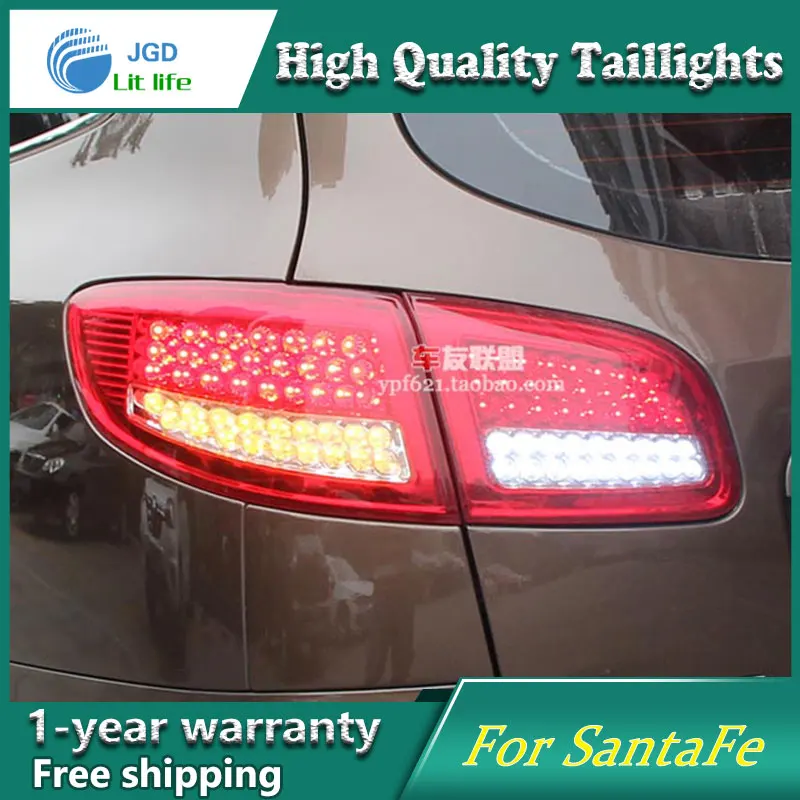 Автомобильный Стайлинг задний фонарь для Hyundai SantaFe 2007 2013 задние фонари