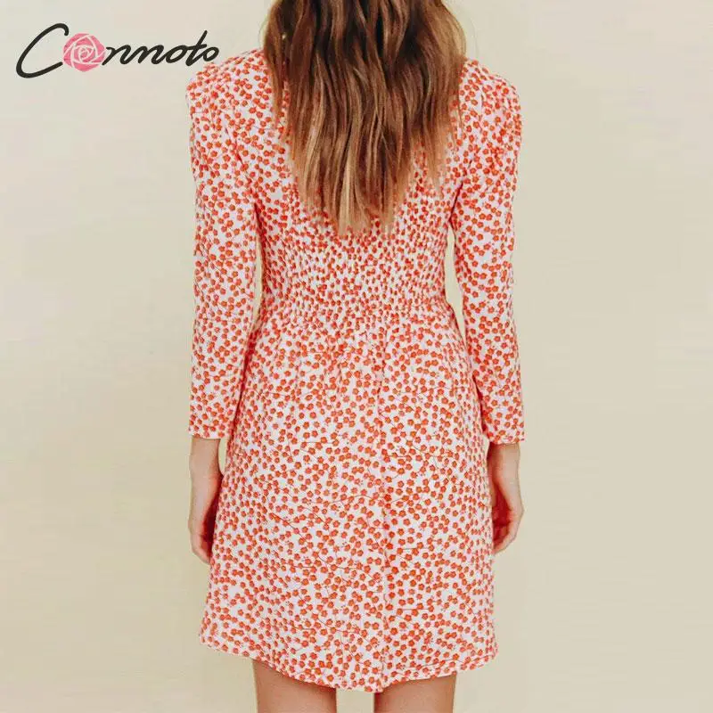 Conmoto Сексуальные короткие платья с принтом сердечками винтажное платье для