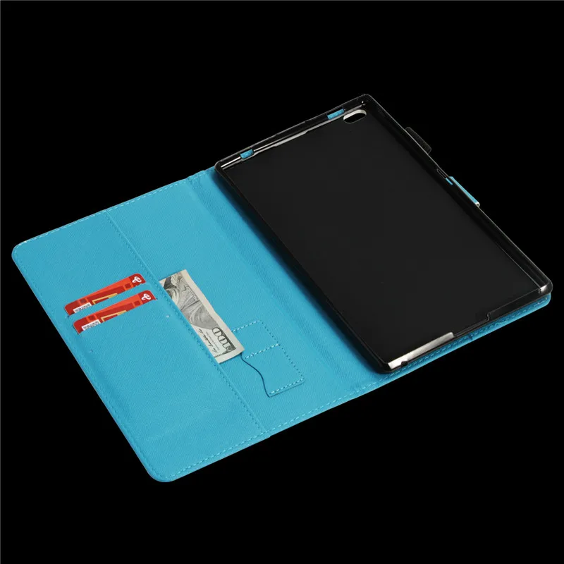 Wekays Модный чехол-подставка из искусственной кожи с изображением черепа для Lenovo Tab