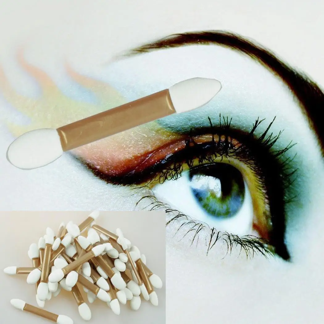 Двусторонний спонж для теней Аппликаторы тени век дома салона кисти ежедневного