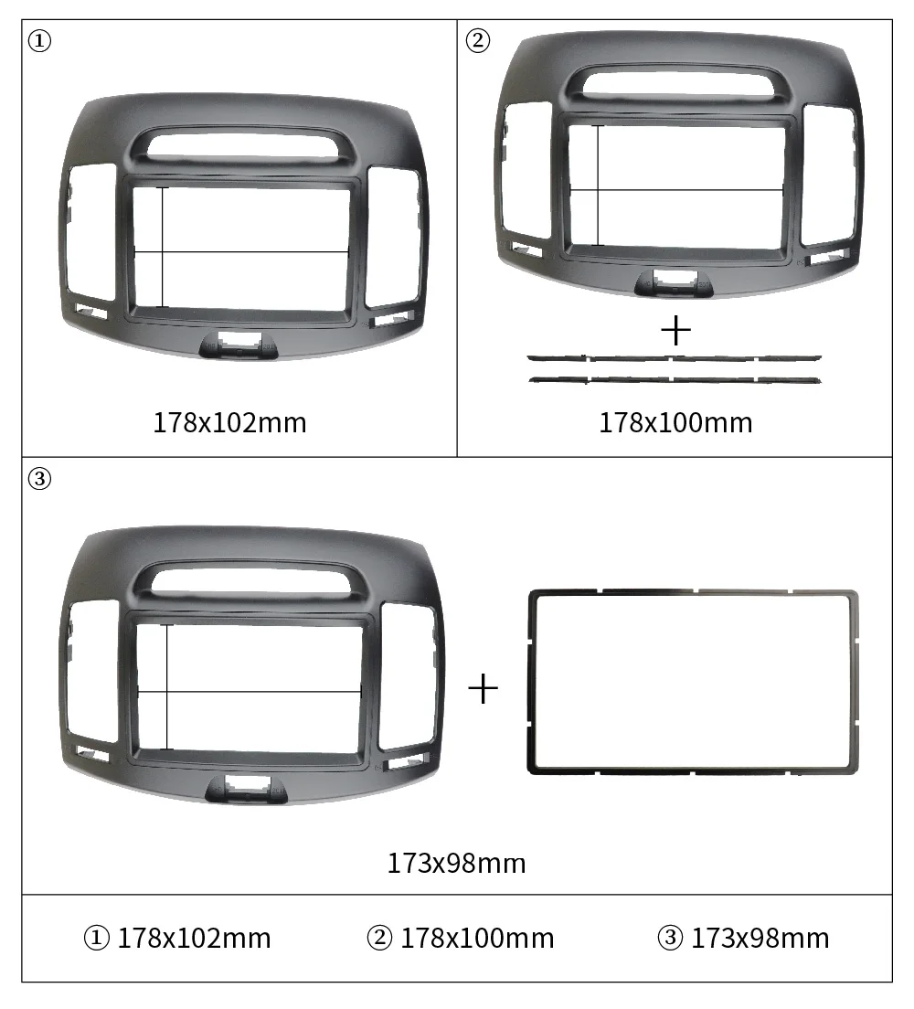 2 Din радио фасции для hyundai Elantra 2006-2011 DVD стерео панель CD отделка Установка комплект рамка приборная панель