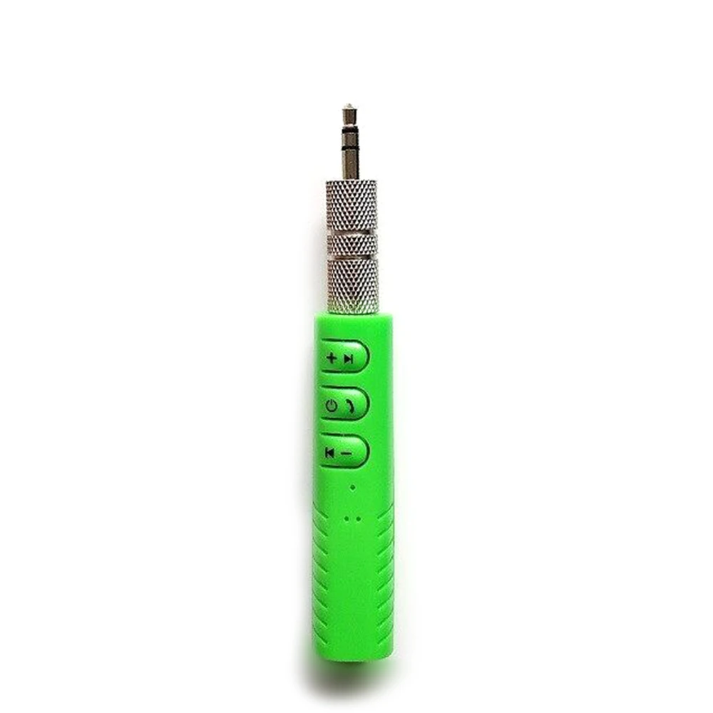 Green Bluetooth Aux 3,5 мм разъем Bluetooth автомобильный комплект Бесконтактный для музыки Аудио приемник адаптер авто AUX комплект автомобильные аксессуары Высокое качество - Название цвета: Green