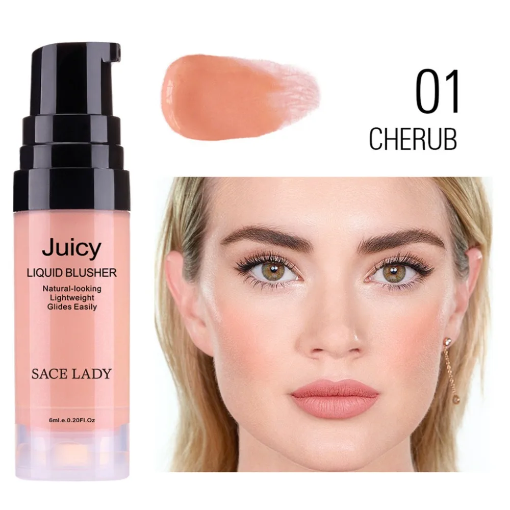 Жидкие румяна для губ и щек двойного использования 6 мл Макияж Румяна лица макияж